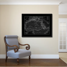 Load image into Gallery viewer, Ancient Africa Vintage Monochrome Map Canvas Print, Gifts Picture Frames Home Decor Wall Art
