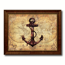 Load image into Gallery viewer, Anchor Vintage Nautical Map Home Decor Wall Art Livingroom Decoration
