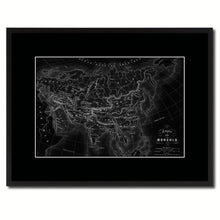 Load image into Gallery viewer, Mongolian Empire Asia Vintage Monochrome Map Canvas Print, Gifts Picture Frames Home Decor Wall Art
