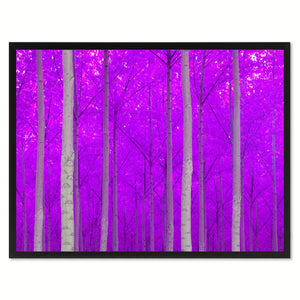 Autumn Tree Purple Landscape Photo Canvas Print Pictures Frames Home Décor Wall Art Gifts