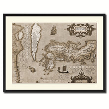 Load image into Gallery viewer, Japan Vintage Sepia Map Canvas Print, Picture Frame Gifts Home Decor Wall Art Decoration
