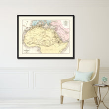 Load image into Gallery viewer, Ancient Africa Vintage Antique Map Wall Art Home Decor Gift Ideas Canvas Print Custom Picture Frame
