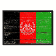 Load image into Gallery viewer, Afghanistan Country National Flag Vintage Canvas Print with Picture Frame Home Decor Wall Art Collection Gift Ideas
