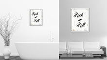 Load image into Gallery viewer, Rock &amp; Roll Vintage Saying Gifts Home Decor Wall Art Canvas Print with Custom Picture Frame
