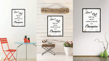 Load image into Gallery viewer, Don't Quit Suffer Now and Live the Rest of Your Life as a Champion Muhammad Ali Saying Home Decor Motivation Wall Art Canvas Print with Custom Picture Frame Gifts
