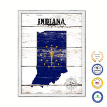 Load image into Gallery viewer, Indiana Flag Gifts Home Decor Wall Art Canvas Print with Custom Picture Frame
