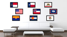 Load image into Gallery viewer, Mississippi State Flag Canvas Print with Custom Black Picture Frame Home Decor Wall Art Decoration Gifts
