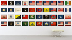 Thin Blue Line Honoring our Men and Women of Law Enforcement American Police USA Flag Texture Canvas Print with Black Picture Frame Gift Ideas Home Decor Wall Art