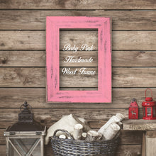 Load image into Gallery viewer, Baby Pink Shabby Chic Home Decor Custom Frame Great for Farmhouse Vintage Rustic Wood Picture Frame
