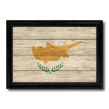 Load image into Gallery viewer, Cyprus Country Flag Texture Canvas Print with Black Picture Frame Home Decor Wall Art Decoration Collection Gift Ideas
