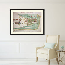 Load image into Gallery viewer, New York Vintage Antique Map Wall Art Home Decor Gift Ideas Canvas Print Custom Picture Frame
