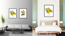 Load image into Gallery viewer, Yellow Rose Flower Canvas Print with Picture Frame Floral Home Decor Wall Art Living Room Decoration Gifts
