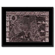 Load image into Gallery viewer, Asia Vintage Vivid Sepia Map Canvas Print, Picture Frames Home Decor Wall Art Decoration Gifts
