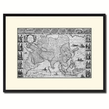 Load image into Gallery viewer, Asia Vintage B&amp;W Map Canvas Print, Picture Frame Home Decor Wall Art Gift Ideas
