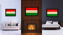 Load image into Gallery viewer, Hungary Country Flag Vintage Canvas Print with Black Picture Frame Home Decor Gifts Wall Art Decoration Artwork
