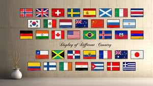 Sao Tome and Principe Country National Flag Vintage Canvas Print with Picture Frame Home Decor Wall Art Collection Gift Ideas