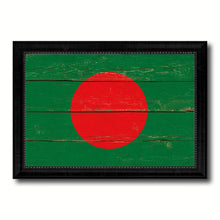 Load image into Gallery viewer, Bangladesh Country Flag Vintage Canvas Print with Black Picture Frame Home Decor Gifts Wall Art Decoration Artwork
