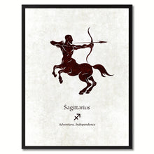 Load image into Gallery viewer, Zodiac Sagittarius Horoscope Astrology Canvas Print, Black Picture Frame Home Decor Wall Art Gift
