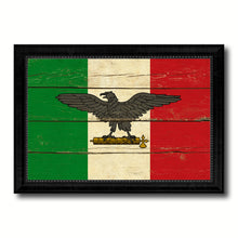 Load image into Gallery viewer, Italy War Eagle Italian Flag Vintage Canvas Print with Black Picture Frame Home Decor Wall Art Decoration Gift Ideas
