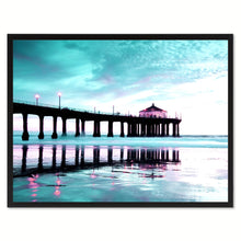 Load image into Gallery viewer, Manhattan Beach California Aqua Landscape Photo Canvas Print Pictures Frames Home Décor Wall Art Gifts
