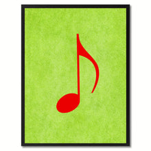 Load image into Gallery viewer, Quaver Music Green Canvas Print Pictures Frames Office Home Décor Wall Art Gifts
