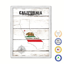 Load image into Gallery viewer, California Flag Gifts Home Decor Wall Art Canvas Print with Custom Picture Frame

