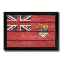 Load image into Gallery viewer, Canadian Red Ensign City Canada Country Texture Flag Canvas Print Black Picture Frame
