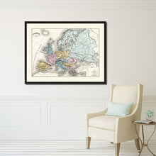 Load image into Gallery viewer, Ancient Europe Vintage Antique Map Wall Art Home Decor Gift Ideas Canvas Print Custom Picture Frame
