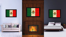 Load image into Gallery viewer, Mexico Country Flag Vintage Canvas Print with Black Picture Frame Home Decor Gifts Wall Art Decoration Artwork
