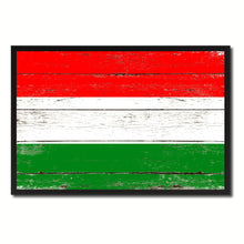 Load image into Gallery viewer, Hungary Country National Flag Vintage Canvas Print with Picture Frame Home Decor Wall Art Collection Gift Ideas
