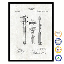 Load image into Gallery viewer, 1889 Wrench Old Patent Art Print on Canvas Custom Framed Vintage Home Decor Wall Decoration Great for Gifts

