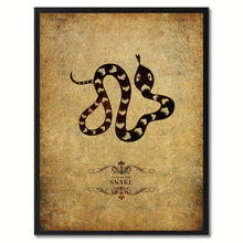 Load image into Gallery viewer, Zodiac Snake Horoscope Canvas Print, Black Picture Frame Home Decor Wall Art Gift
