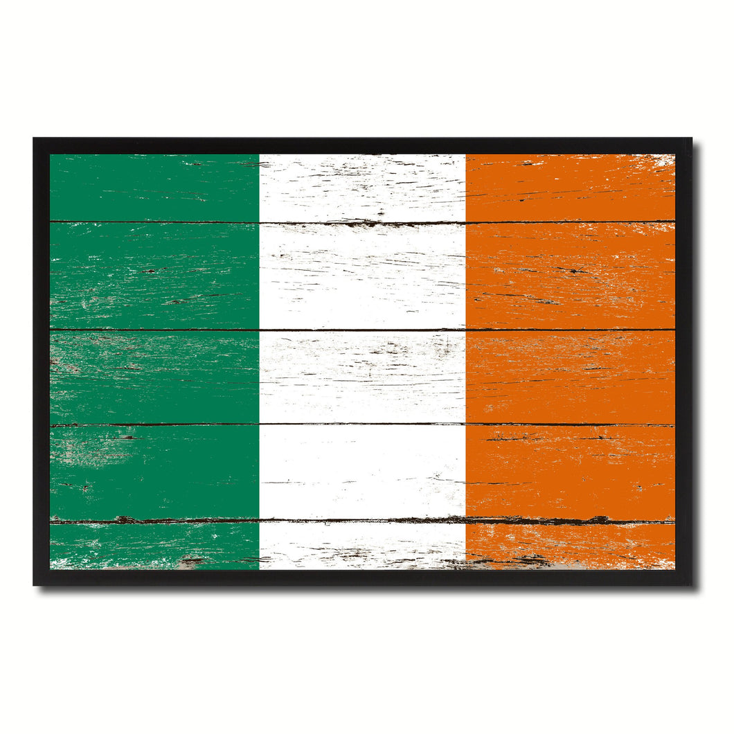 Ireland Country National Flag Vintage Canvas Print with Picture Frame Home Decor Wall Art Collection Gift Ideas