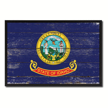 Load image into Gallery viewer, Idaho State Flag Vintage Canvas Print with Black Picture Frame Home DecorWall Art Collectible Decoration Artwork Gifts
