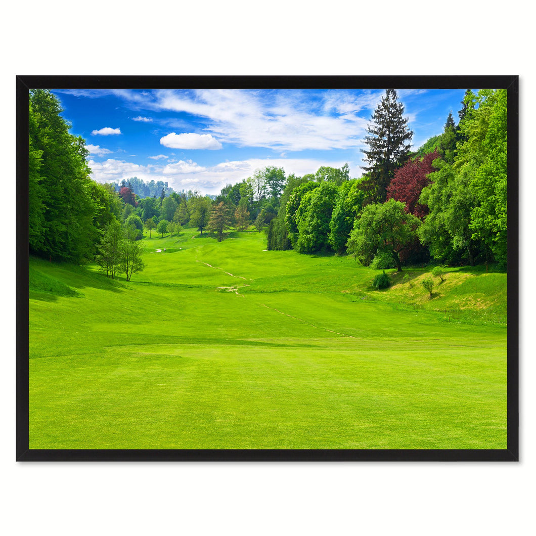 Vancouver Golf Course Photo Canvas Print Pictures Frames Home Décor Wall Art Gifts
