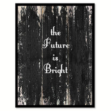 Load image into Gallery viewer, The future is bright Motivational Quote Saying Canvas Print with Picture Frame Home Decor Wall Art
