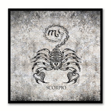 Load image into Gallery viewer, Zodiac Scorpio Horoscope Canvas Print, Black Picture Frame Home Decor Wall Art Gift
