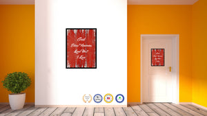 God bless America land that I love Bible Verse Scripture Quote Red Canvas Print with Picture Frame