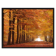 Load image into Gallery viewer, Autumn Road Yellow Landscape Photo Canvas Print Pictures Frames Home Décor Wall Art Gifts
