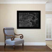 Load image into Gallery viewer, Europe  Asia Vintage Monochrome Map Canvas Print, Gifts Picture Frames Home Decor Wall Art
