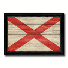 Load image into Gallery viewer, Alabama State Flag Texture Canvas Print with Black Picture Frame Home Decor Man Cave Wall Art Collectible Decoration Artwork Gifts
