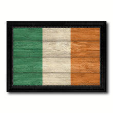 Load image into Gallery viewer, Ireland Country Flag Texture Canvas Print with Black Picture Frame Home Decor Wall Art Decoration Collection Gift Ideas
