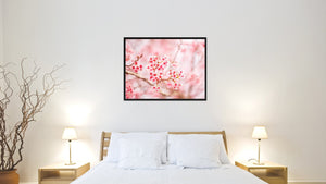 Cherry Blossom Flower Framed Canvas Print Home Décor Wall Art