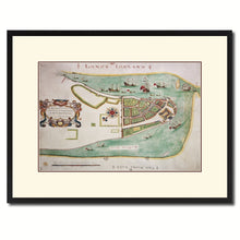 Load image into Gallery viewer, New York Vintage Antique Map Wall Art Home Decor Gift Ideas Canvas Print Custom Picture Frame
