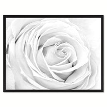 Load image into Gallery viewer, White Rose Flower Framed Canvas Print Home Décor Wall Art
