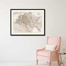 Load image into Gallery viewer, Europe In The Middle Ages Crusades Vintage Sepia Map Canvas Print, Picture Frame Gifts Home Decor Wall Art Decoration
