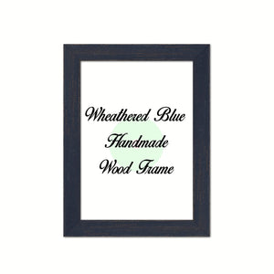 Wheathered Blue Wood Frame Wholesale Farmhouse Shabby Chic Picture Photo Poster Art Home Decor