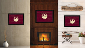 Phoenix City Arizona State Vintage Flag Canvas Print Black Picture Frame