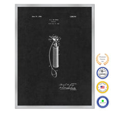 Load image into Gallery viewer, 1926 Doctor Otoscope Tool Antique Patent Artwork Silver Framed Canvas Home Office Decor Great for Doctor Paramedic Surgeon Hospital Medical Student
