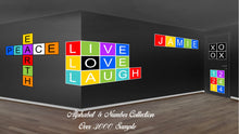 Load image into Gallery viewer, Alphabet M Orange Canvas Print Black Frame Kids Bedroom Wall Décor Home Art
